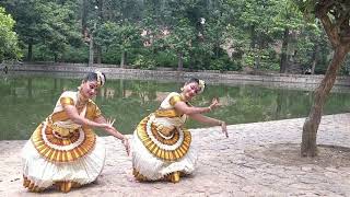 Onam Is Here  Mohiniyattam  Adira and Aishwarya Das [upl. by Darahs]