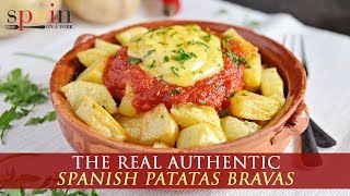 Authentic Spanish Patatas Bravas Recipe [upl. by Muriah]