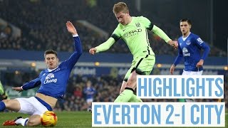 HIGHLIGHTS  Everton 21 City  Capital One Cup Semi Final 1st Leg [upl. by Secrest259]