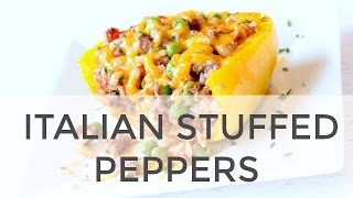 Stuffed Peppers Recipe  How To Make Healthy Italian Stuffed Peppers Recipe [upl. by Cott]