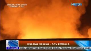 Walang nasawi sa EPZA fire incident  Gov Remulla [upl. by Pufahl]