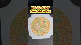 Colour Blindness Test  Medical Unfit Point  SSC GD  CRPF Recruitment  shorts sscgd crpf army [upl. by Elkraps]