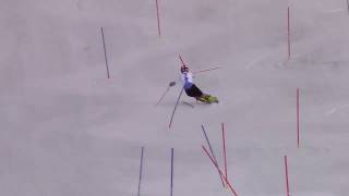 Alexander Khoroshilov Training Slalom SaasFee 82217 [upl. by Nogas]