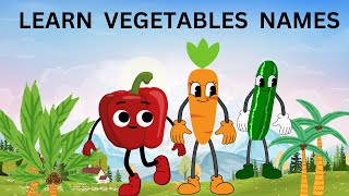 Vegetables Names for kids Learn Vegetables  English Vocabulary [upl. by Koffman]