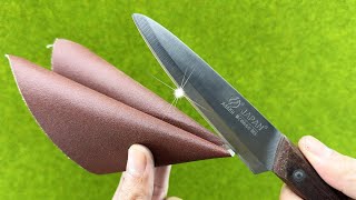 Razor Sharp Sharpen a Knife in 3 Minutes With This Method [upl. by Ragouzis452]