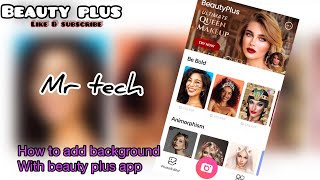 How to add “Background” with BeautyPlus [upl. by Zurn]