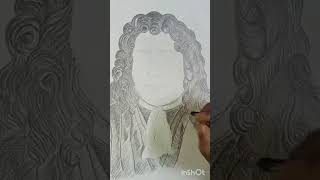 Antonie Van Leeuwenhoek By Ayan Santramicrobiology microscope youtubeshorts art sketch [upl. by Haerb]