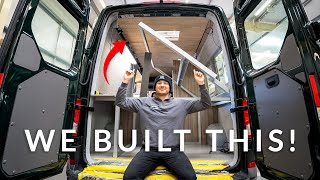 Amazing New VW CRAFTER Campervan BED SYSTEM  You wont believe how it works [upl. by Elva]