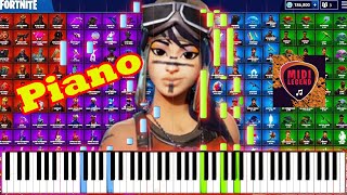 How To Play Fortnite EmotesDances Piano Tutorial [upl. by Cart496]