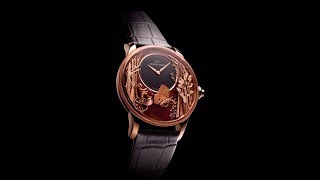 JAQUET DROZ LOVING BUTTERFLY AUTOMATON J032533275 [upl. by Ermanno]