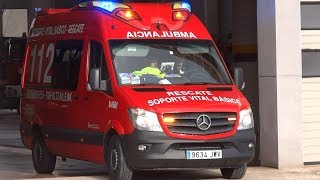 Bomberos de Navarra nueva ambulancia 0661 respondiendoo [upl. by Franckot]