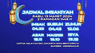 fanmade Imsak  Jadwal Imsakiyah Ramadan 13032024 [upl. by Litch]