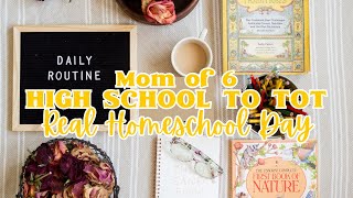 Homeschool Mom Routines  Homeschool Mom of 6 DAY IN THE LIFE [upl. by Carolus]