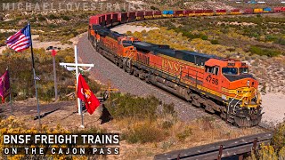 BNSF Freight Trains on the Cajon Pass  2024 [upl. by Oralla]