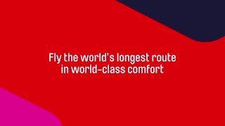 Qantas launches worlds largest aircraft on the worlds longest route [upl. by Annayd]