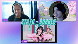 STAYC스테이씨 Bubble MV reaction [upl. by Semajwerdna]