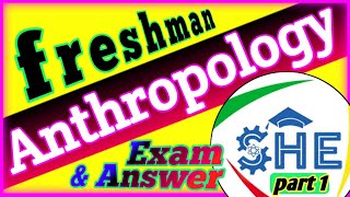 ANTHROPOLOGYfreshmancourseexamand answers part1ethiopiaeducation freshman anthropology [upl. by Arok]