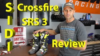 Sidi Crossfire 3 SRS Dirt Bike Boot  Product Review [upl. by Hanikahs254]