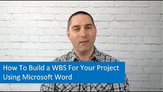 Project Management Tips How To Build a WBS For Your Project Using Microsoft Word [upl. by Sivie586]