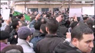 Algerian police stifle protest [upl. by Aylat]