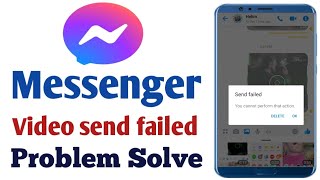 Messenger video send failed problem  messenger video not send problem solve  in Hindi [upl. by Wimsatt]