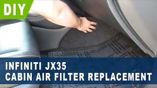 Infiniti JX35 Cabin Air Filter Replacement  2013 [upl. by Stedt]