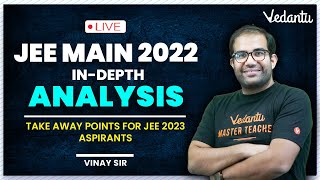 JEE Main 2022  Complete Analysis  Rank vs Marks vs Percentile  Vinay Sir  Vedantu JEE [upl. by Linda]