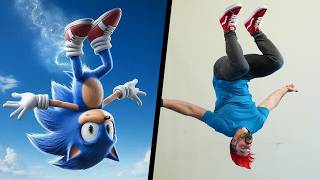 Trying Stunts From Sonic The Hedgehog IN REAL LIFE [upl. by Annim228]