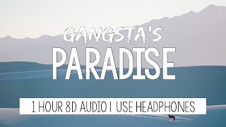 Lana Del Rey x Coolio  Gangstas Paradise  1 Hour Tiktok Remix  8D Audio [upl. by Carrillo865]