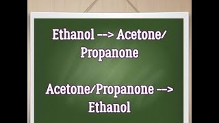 Ethanol to acetone  Acetone to ethanol  Chemical conversion  easy step  Class 12 [upl. by Myo]