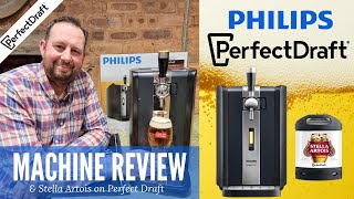 Philips Perfect Draft Machine review  draught beer at home from a 6L keg barrel tap pump dispenser [upl. by Bickart]