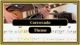 How To Play Corcovado Quiet Nights of Quiet Stars Theme w TABS [upl. by Arral]