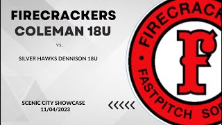 110423 Silver Hawks Dennison 18U vs Firecrackers Coleman 18U [upl. by Cross]