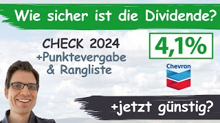 Chevron Aktienanalyse 2024 Wie sicher ist die Dividende günstig bewertet [upl. by Ahsitauq]