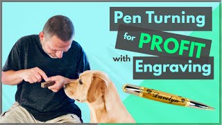 How to Make a Pen for Profit with Engraving  Pen Turning for Beginners [upl. by Nissensohn251]