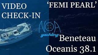 Beneteau Oceanis 381 Checkin Walkthrough [upl. by Gneh472]