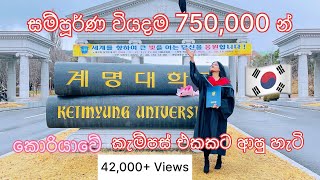 How l got into Keimyung university in Korea  කොරියාවේ කැම්පස් එකකට ආපු විදිය සහ සම්පූර්ණ වියදම [upl. by Mairhpe480]