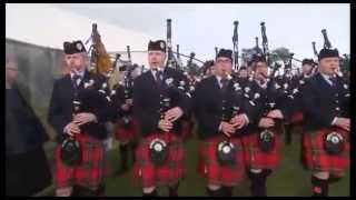 Field Marshal Montgomery Pipe Band Celebrating Their Win 2014 [upl. by Wyler]