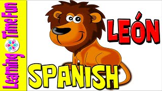 ANIMAL Names in SPANISH for KIDS Learn Spanish Vocabulary [upl. by Nicholle]