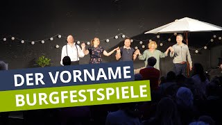 Burgfestspiele Mayen überzeugen mit französischer Komödie “Der Vorname” [upl. by Vincenz]