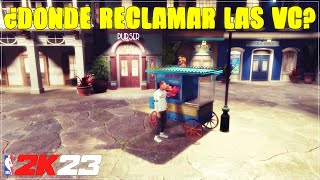 DONDE RECLAMAR LAS VC DE LOS PATROCINADORES EN EL MI CARRERA DE NBA 2K23 [upl. by Nimar120]