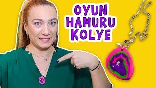 Oyun Hamuru ile Kolye Yaptım  Nasıl Yapılır Kendin Yap  UmiKids [upl. by Giddings]