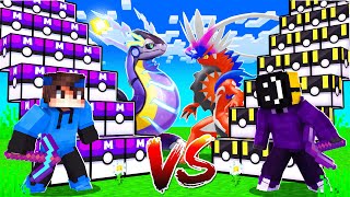 Lucky Block STAIRCASE RACE in Minecraft Pixelmon [upl. by Idell]