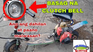 49cc chinaped standup scooter clutch bell problempaano maiwasan ang pagkabasag ng bell  FELINAWAN [upl. by Hollerman]