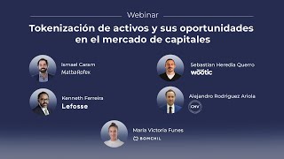 Webinar Tokenización de activos y oportunidades en el mercado de capitales  Bomchil [upl. by Toor]