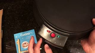 CucinaPro Electric Griddle and Crepe Maker Unboxing [upl. by Milson]