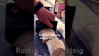 Rustikale Sauerteig Roggen Brötchen bread cooking sourdough food [upl. by Karlise]