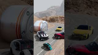 BMW vs Bollard 🚘 beamngdrive beamng carcrash viral funny shorts [upl. by Jose416]