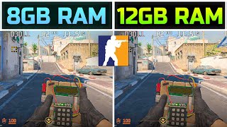 Counter Strike 2  8GB RAM vs 12GB RAM [upl. by Aileno]