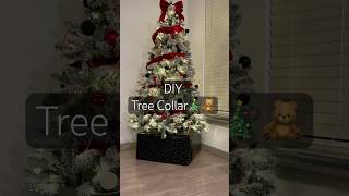 DIY Tree Collar 🧸🎄 christmas diy decoration shorts [upl. by Zoha]